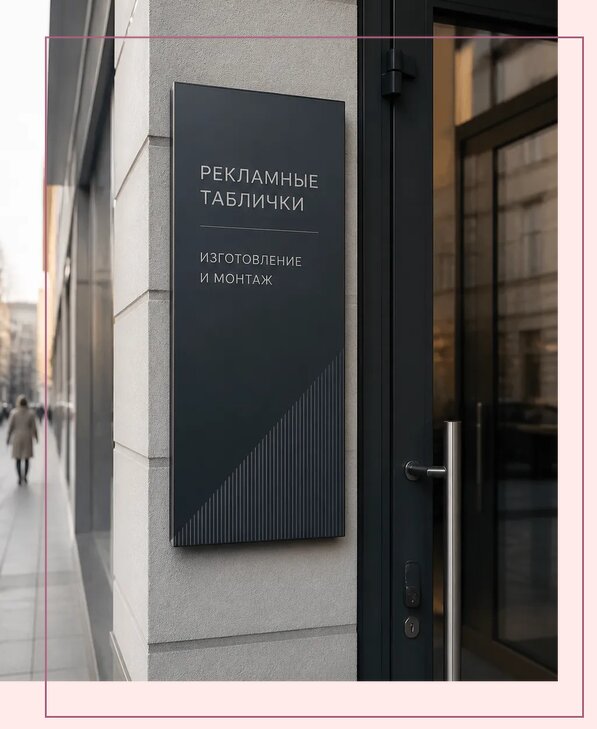 Рекламные таблички в Павлове по цене от 4562 р. | Аванза-Пвв